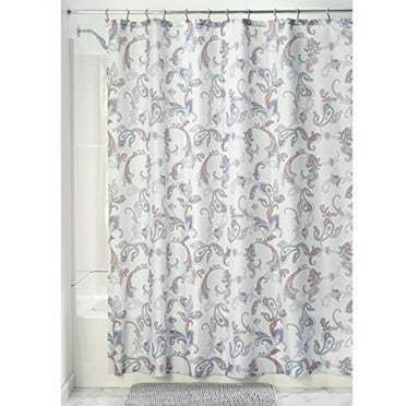 72 x 72 Sunburst InterDesign Medallion Fabric Shower Curtain 